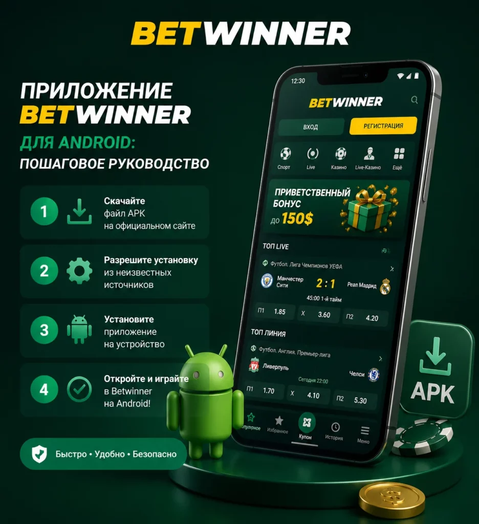 Приложение Betwinner для Android: пошаговое руководство