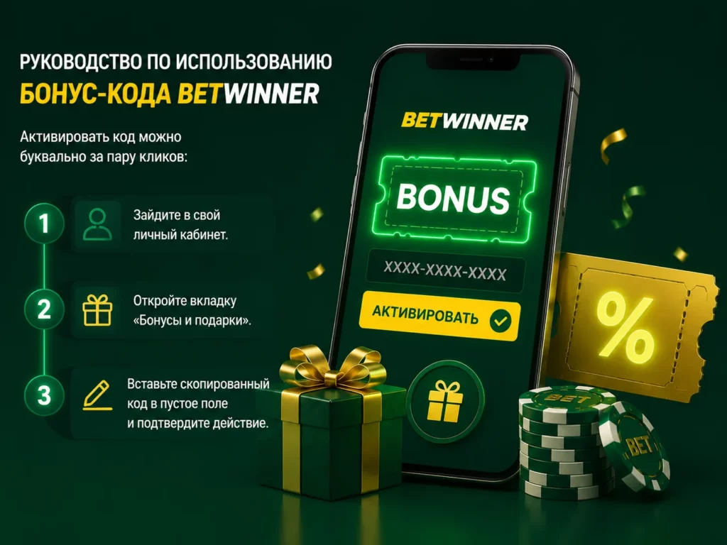Активация и получение бонусов Betwinner